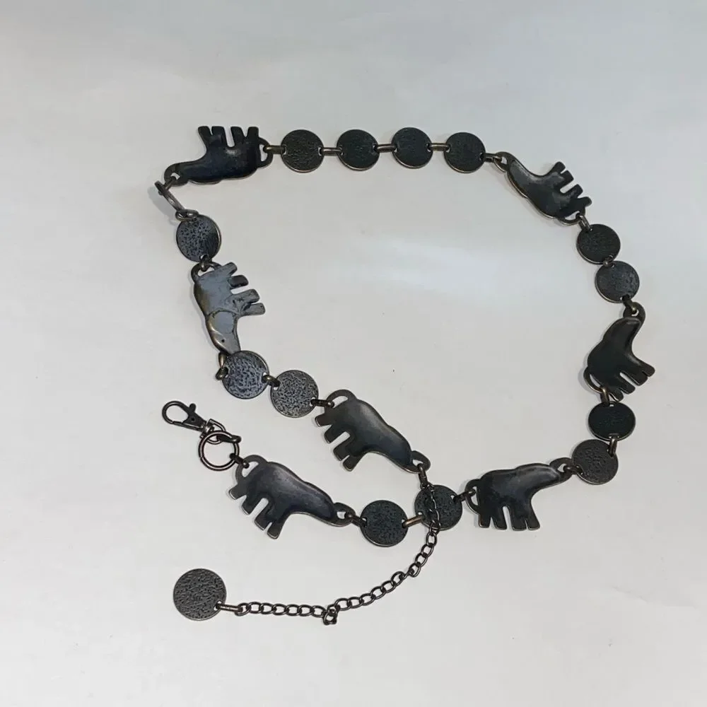 Calypso St Barth  Elephant Charm Belt Accents One Size
